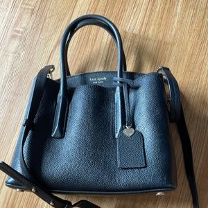 Kate Spade pebbled leather black satchel. $60 obo.